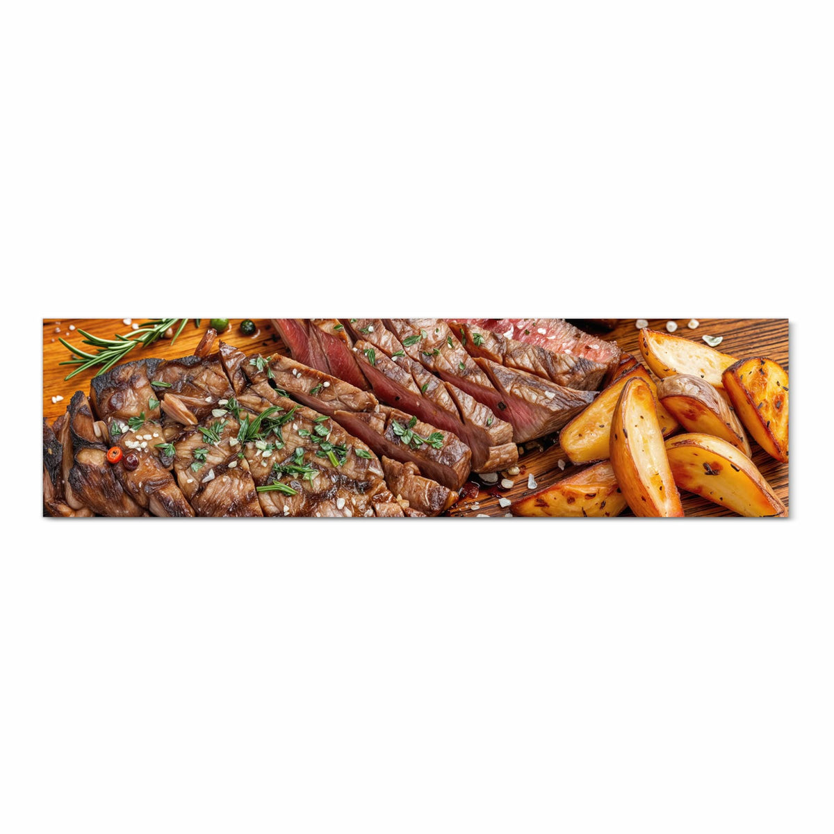 Farbbeständiger Teppich für die Küche mit Motiv Grillplatte in Frontansicht