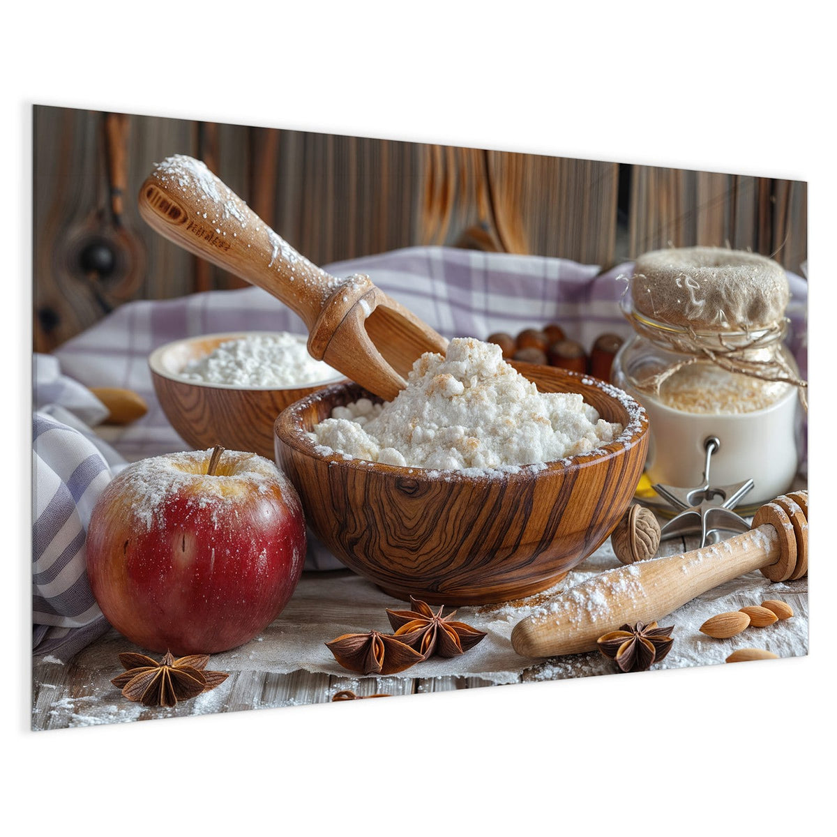 4 mm Glas statt lackiertem Blech – Magnettafel - Rustikales Backen