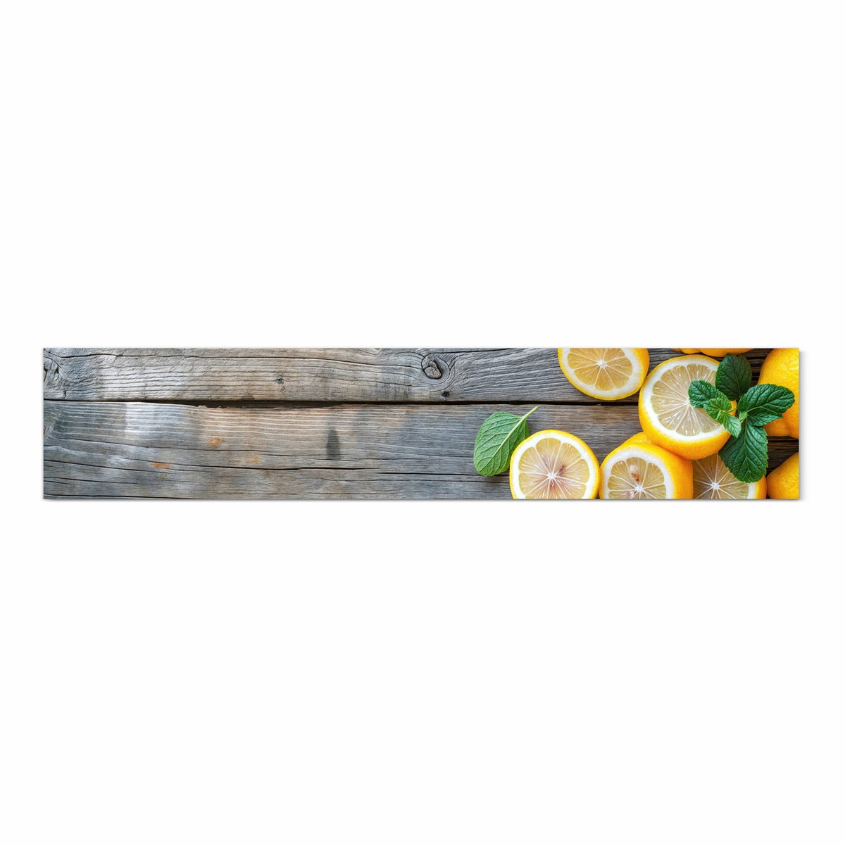 Fleckenresistenter Küchenläufer mit Motiv Lemon Fresh in Frontansicht