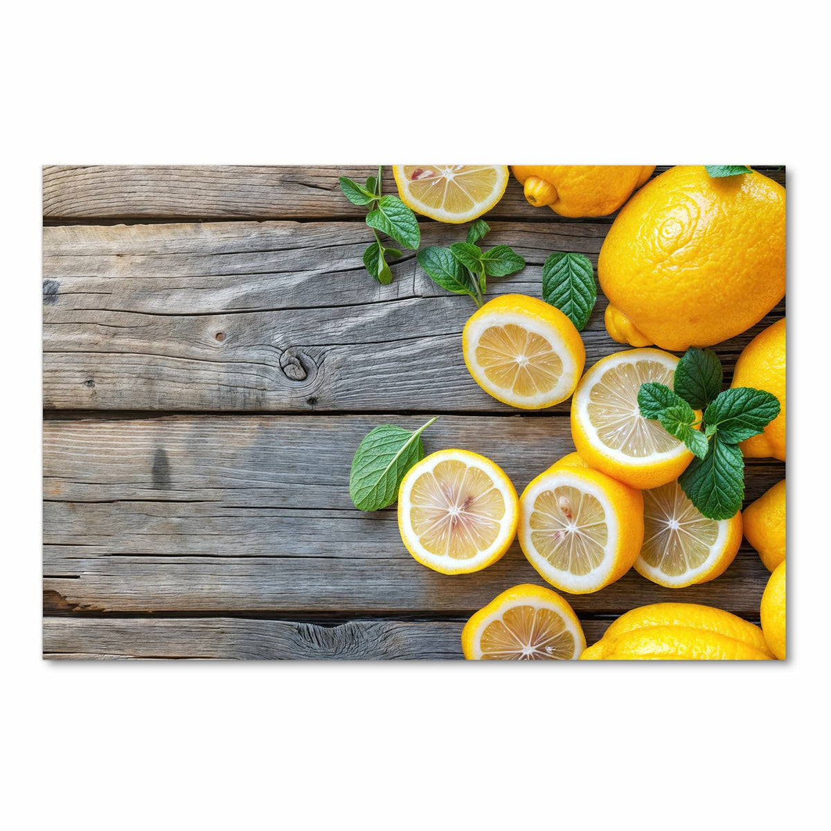 Schmutzabweisender Küchenläufer mit Motiv Lemon Fresh in Frontansicht