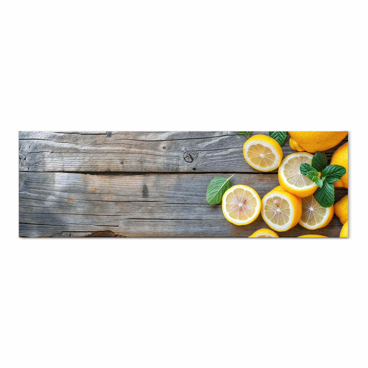 Geruchsneutraler Küchenteppich mit Motiv Lemon Fresh in Frontansicht