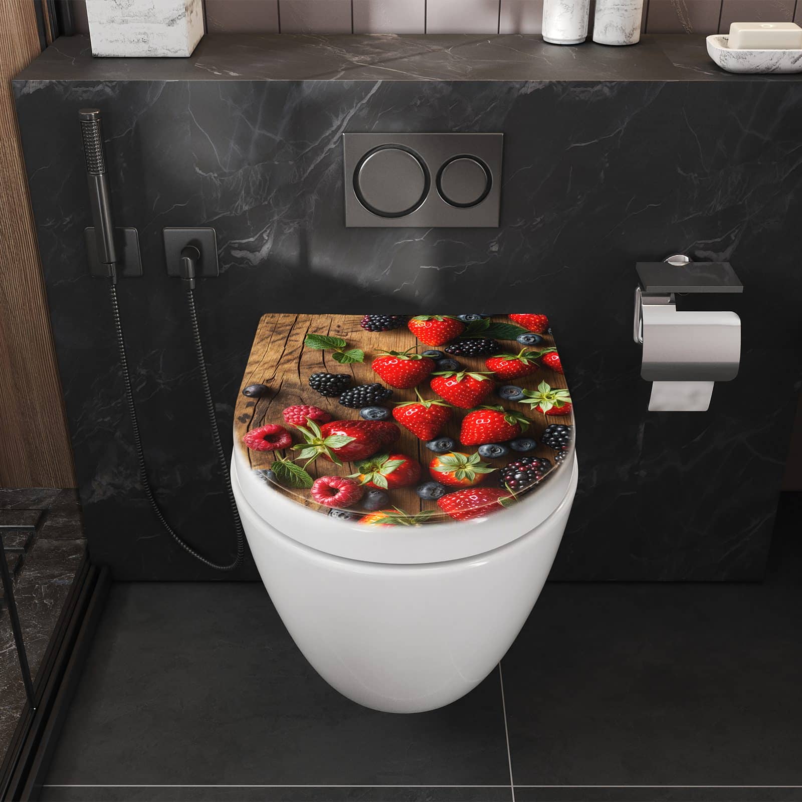 WC-Sitz mit Absenkautomatik Frische Beeren Exquisit