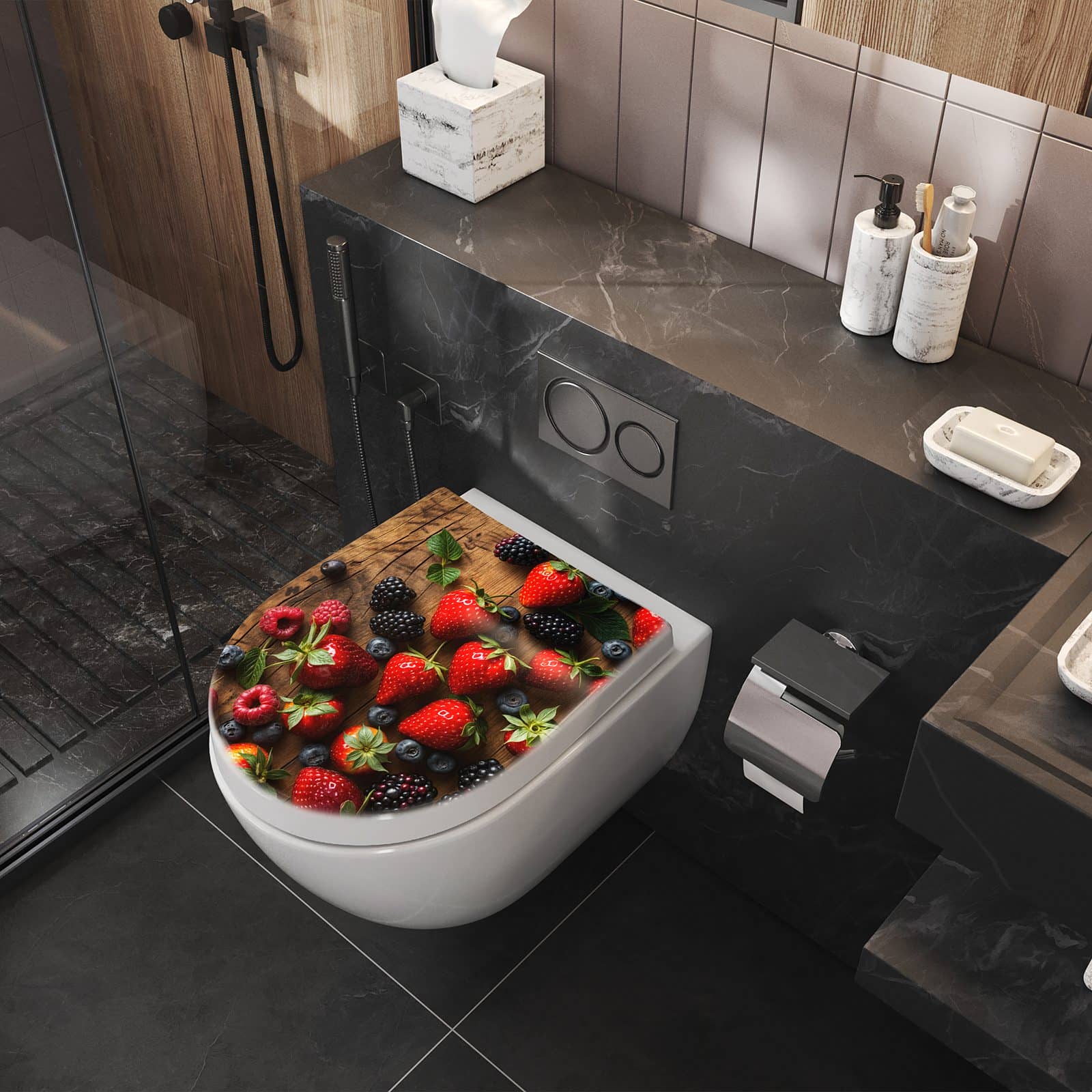 WC-Sitz mit Absenkautomatik Frische Beeren Exquisit