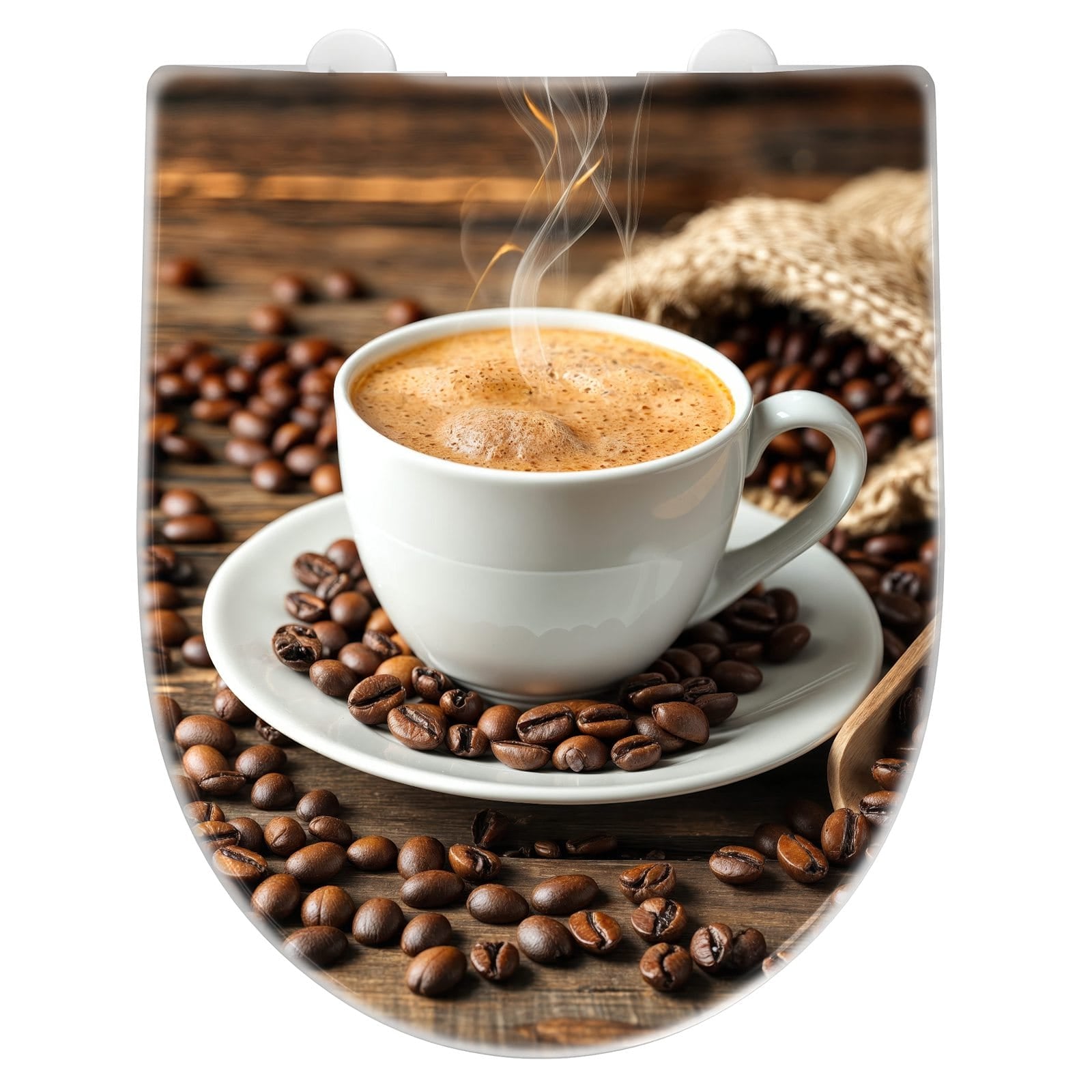 WC-Sitz mit Absenkautomatik Kaffee Geniessen