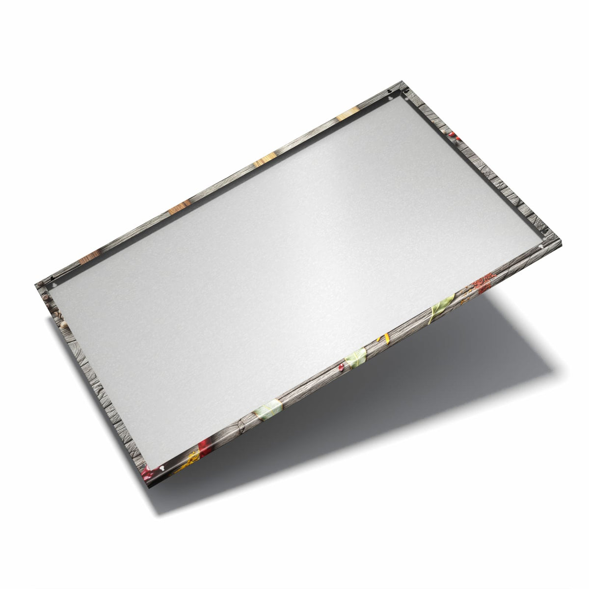 Nur 7 mm – liegt eng an der Wand – Metall Magnettafel - Gewürzpulver auf Löffeln
