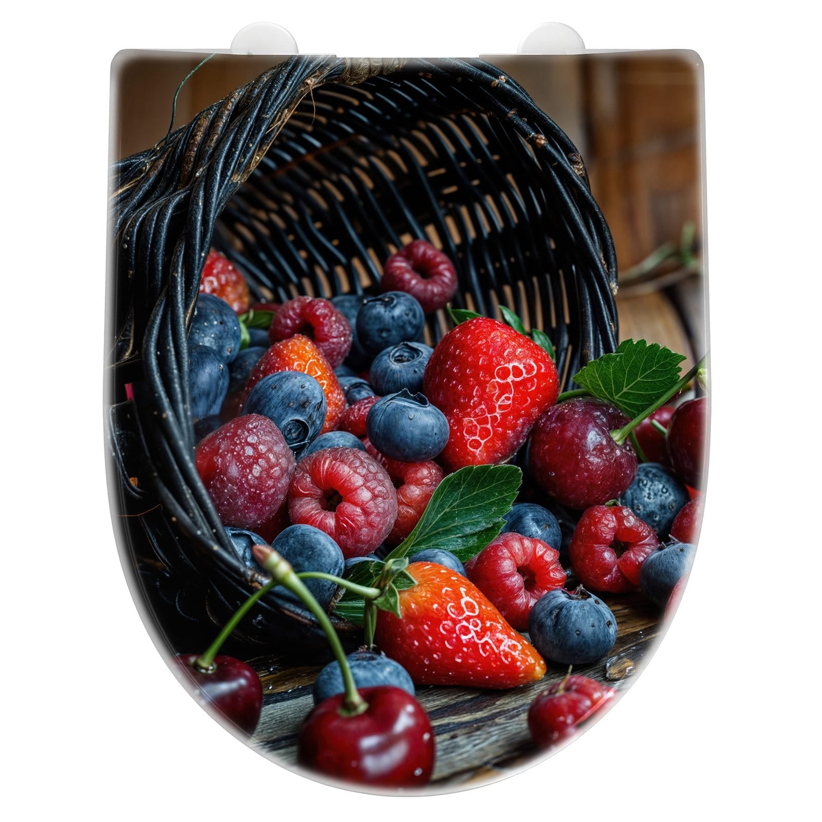 WC-Sitz mit Absenkautomatik Frische Beerenkorb