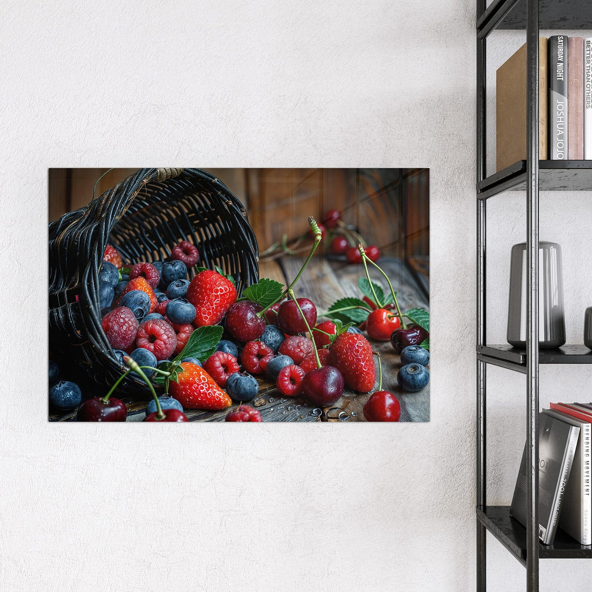 9 Größen – von 30 × 30 bis 120 × 90 cm – Magnettafel - Umgekippter Beerenkorb