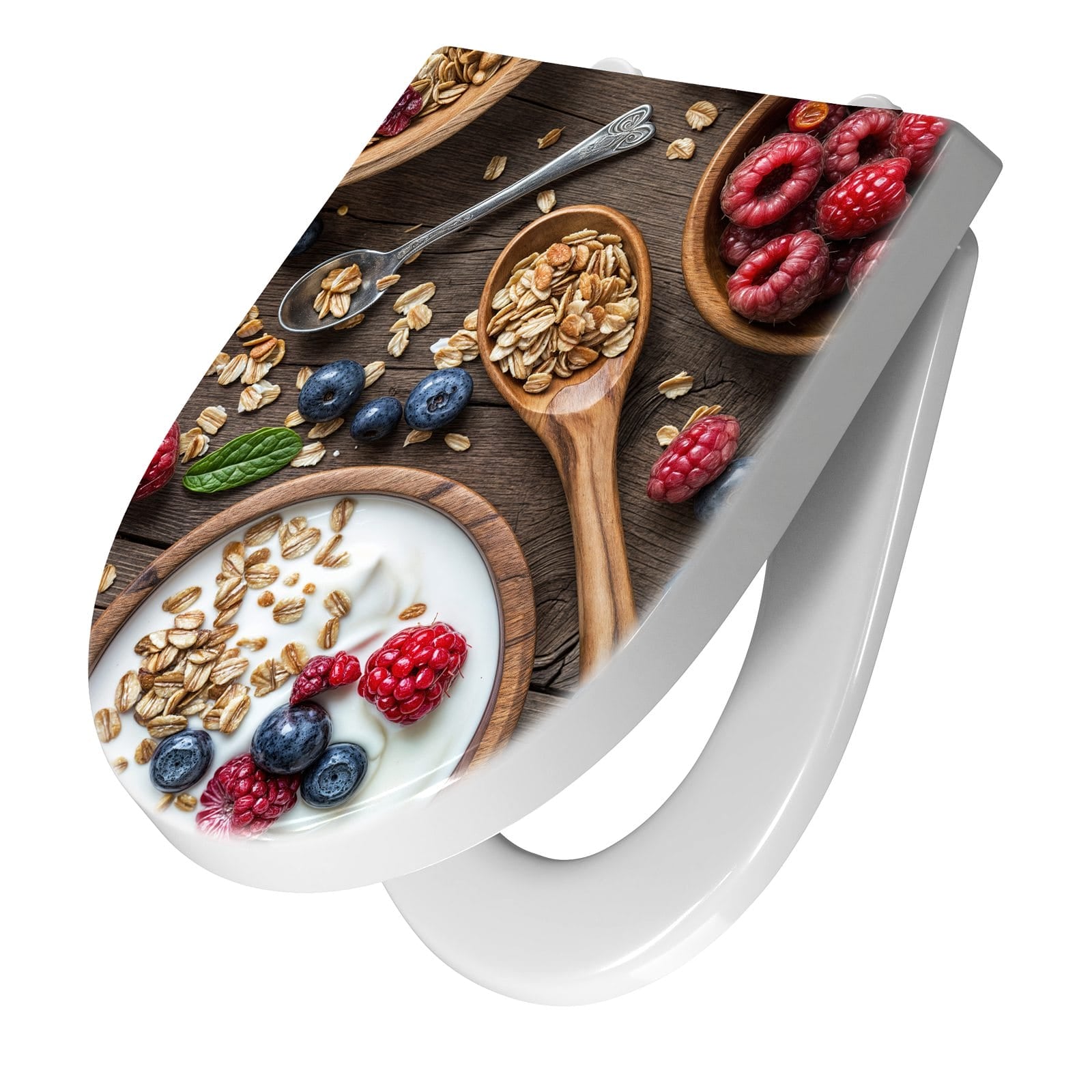 WC-Sitz mit Absenkautomatik Beeriges Müsli