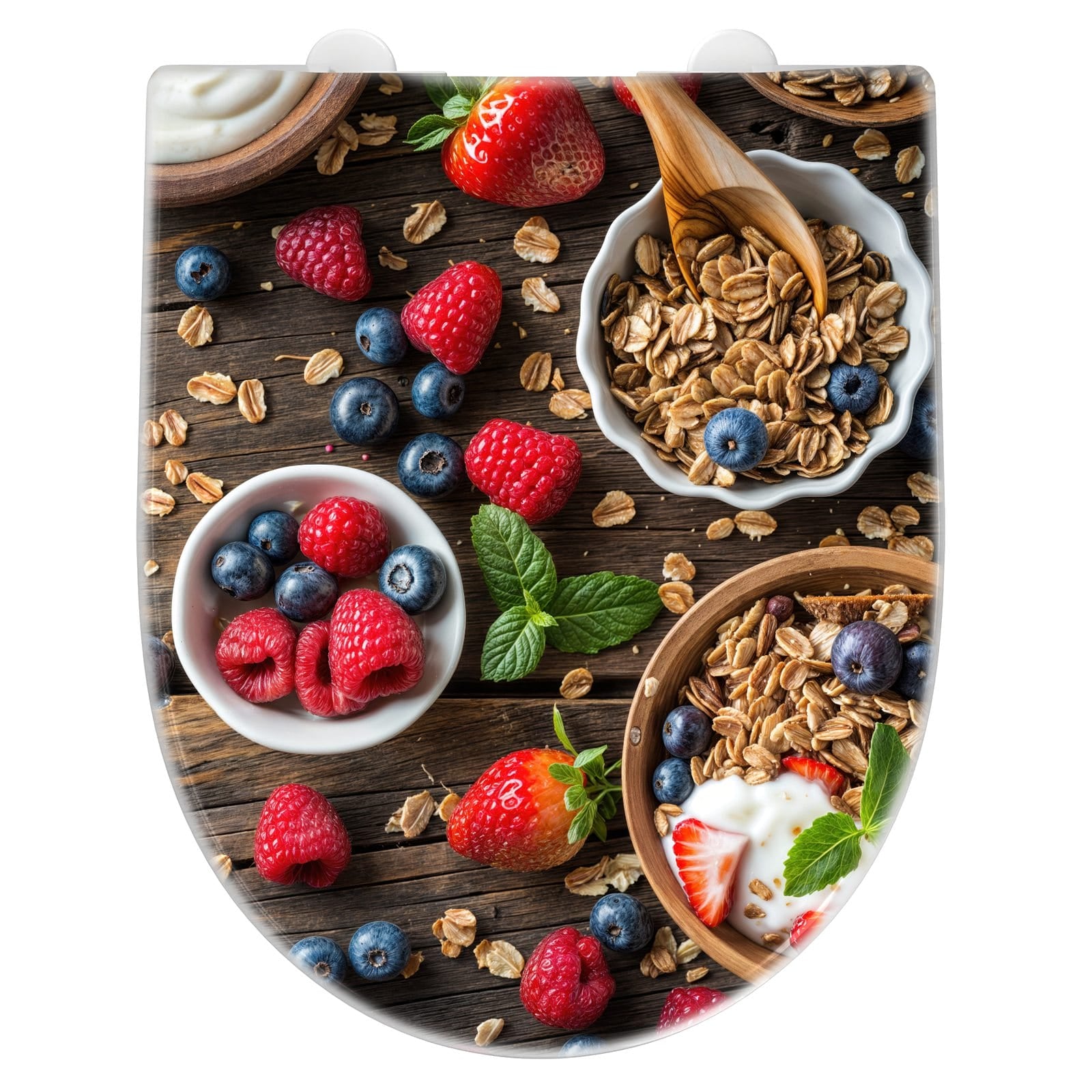 WC-Sitz mit Absenkautomatik Frühstück Müsli