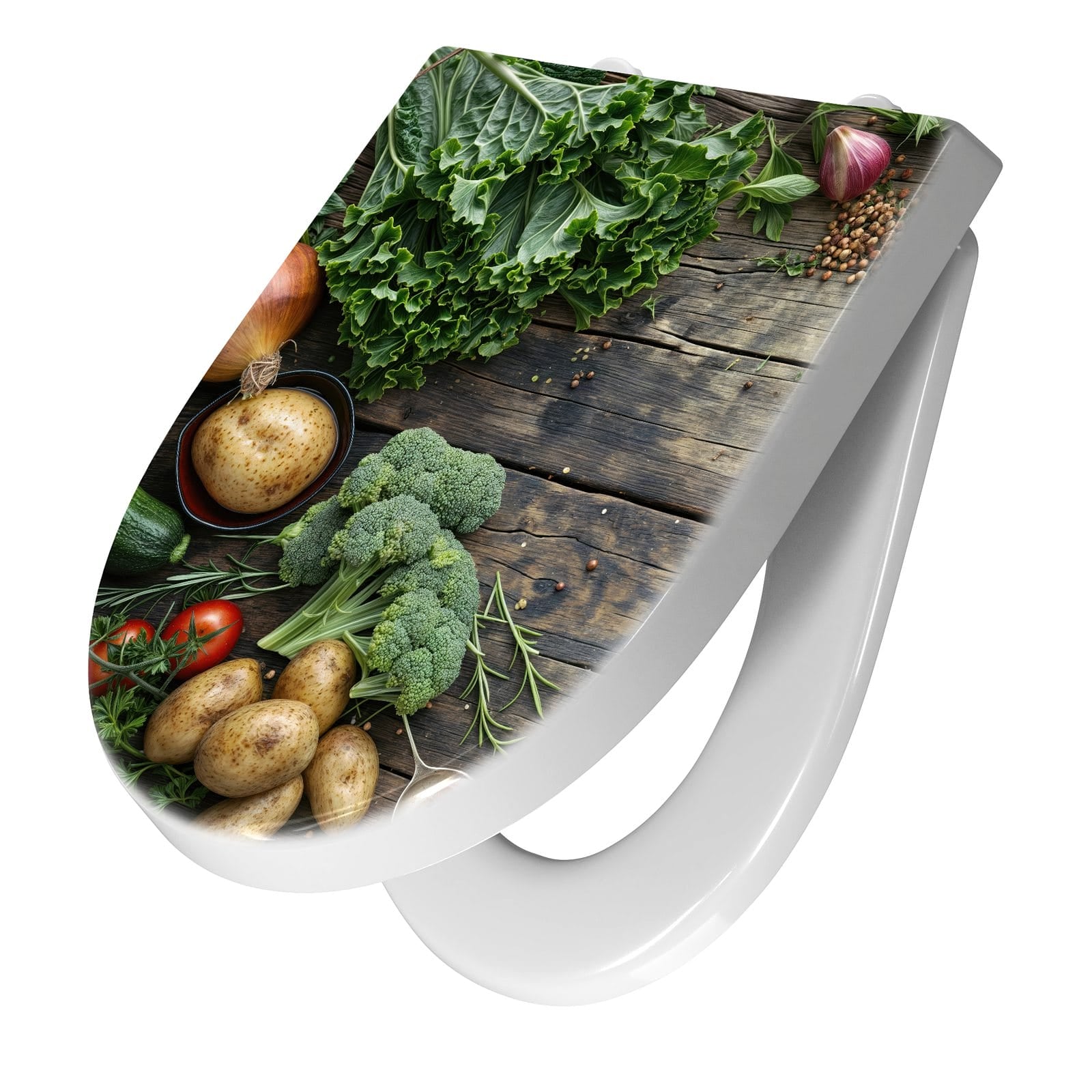 WC-Sitz mit Absenkautomatik Gemüse von Frisches