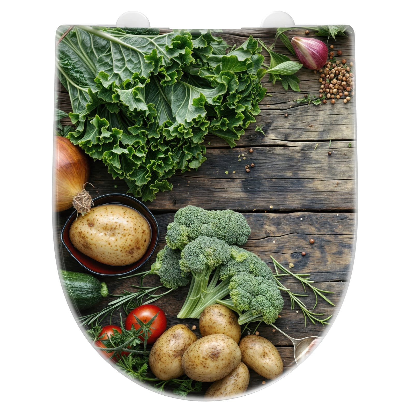 WC-Sitz mit Absenkautomatik Gemüse von Frisches