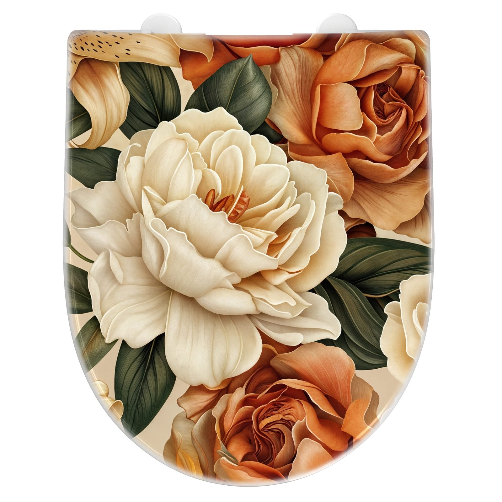 WC-Sitz mit Absenkautomatik Sanfte Blumenpracht