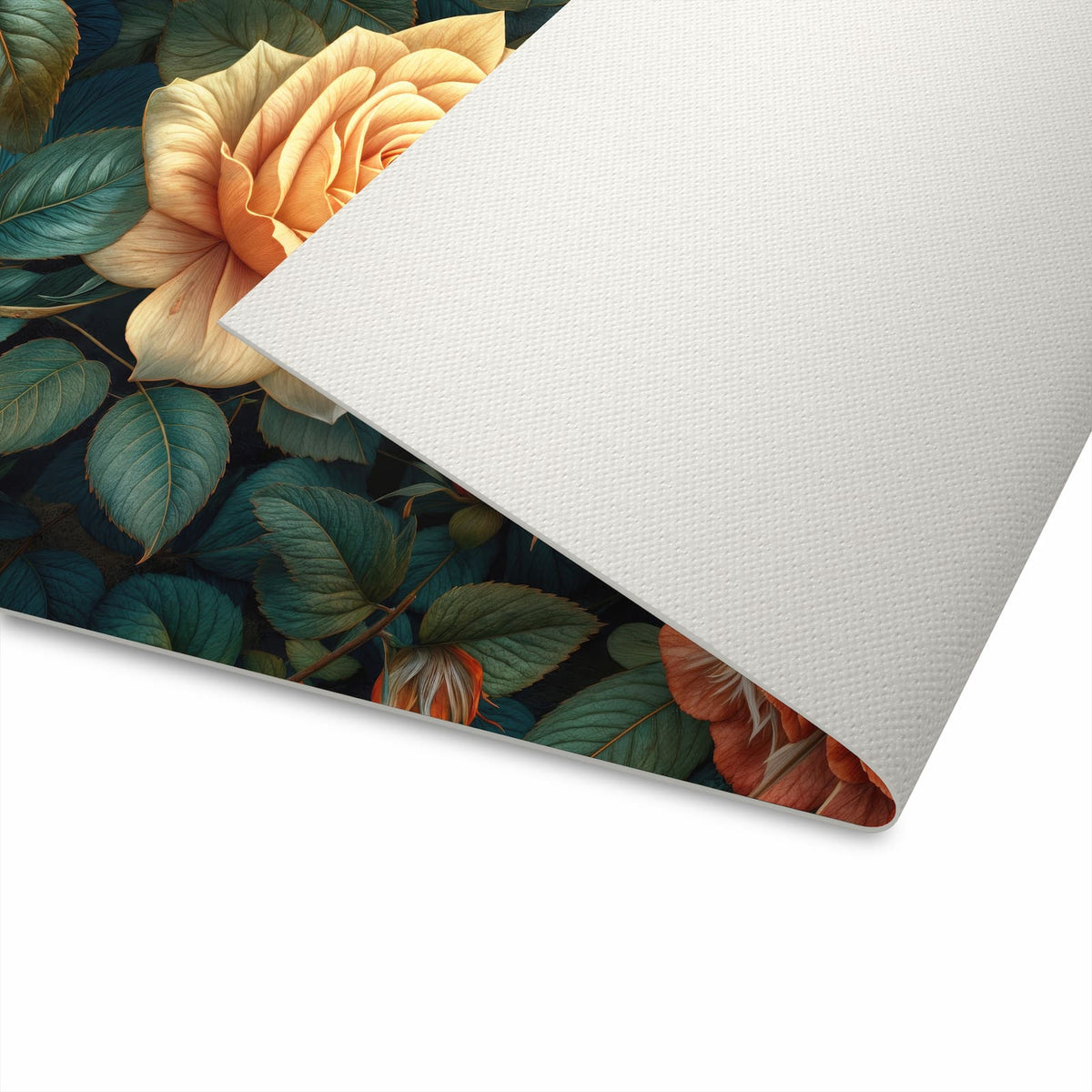 Feuchtigkeitsresistenter Küchenläufer mit Motiv Rosenmuster Blumen in der Unterseite