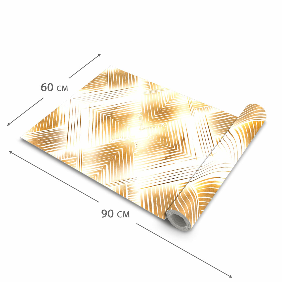Komfortabler langer Teppich mit Motiv Muster von Geometrisches in der Grösse 60x90 cm