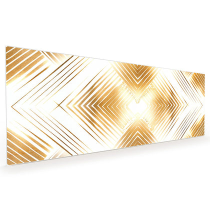 Küchenrückwand mit dem Motiv Goldenes Rautenmuster