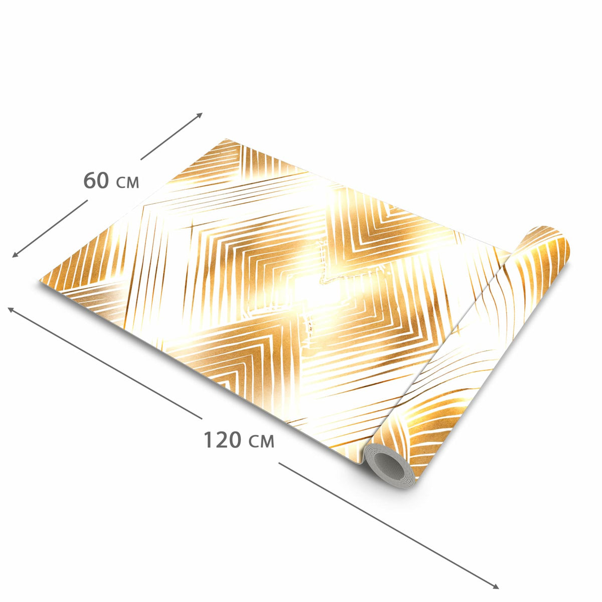 Fleckenresistenter waschbarer Teppich Küche mit Motiv Muster von Geometrisches in der Grösse 60x90 cm