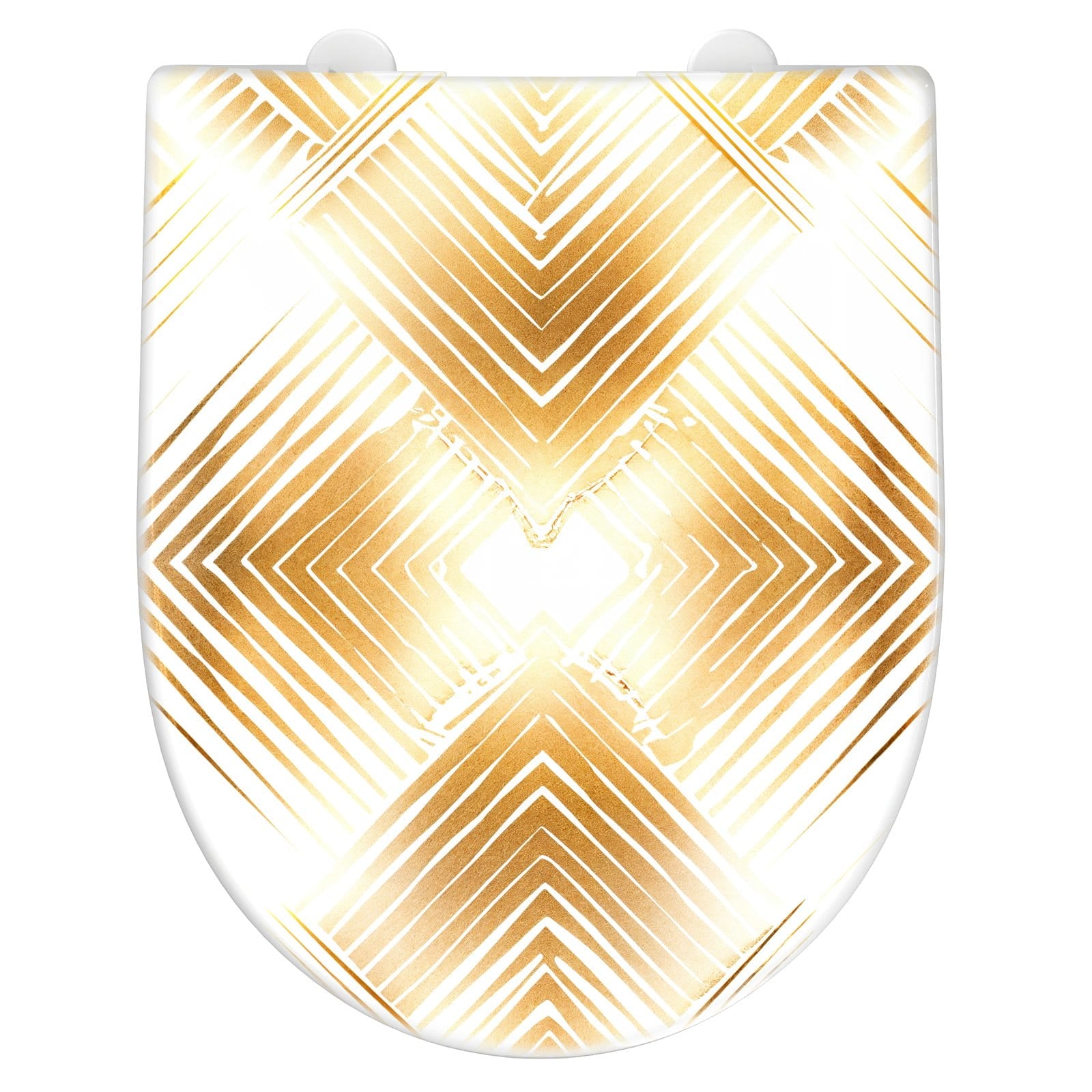 WC-Sitz mit Absenkautomatik Muster von Geometrisches