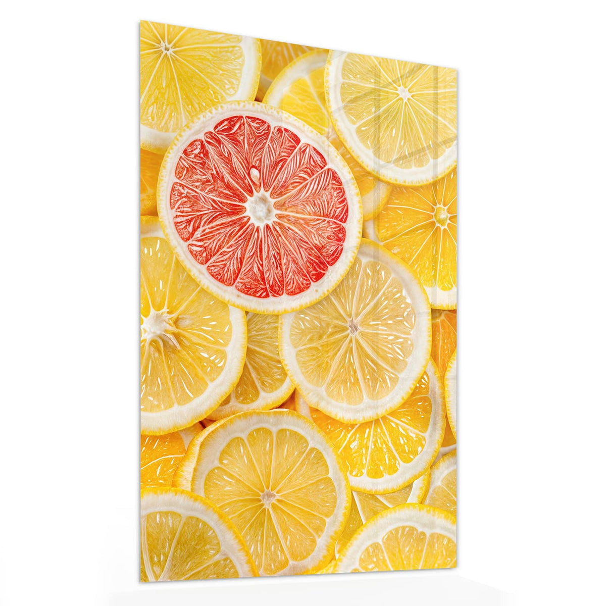 11 Größen – von 30 × 60 bis 60 × 150 cm – Wandbild - Zitrusscheiben - Hochformat