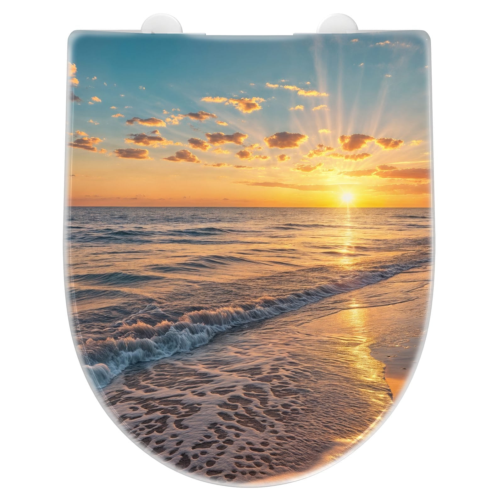 WC-Sitz mit Absenkautomatik Sonnenaufgang Meer