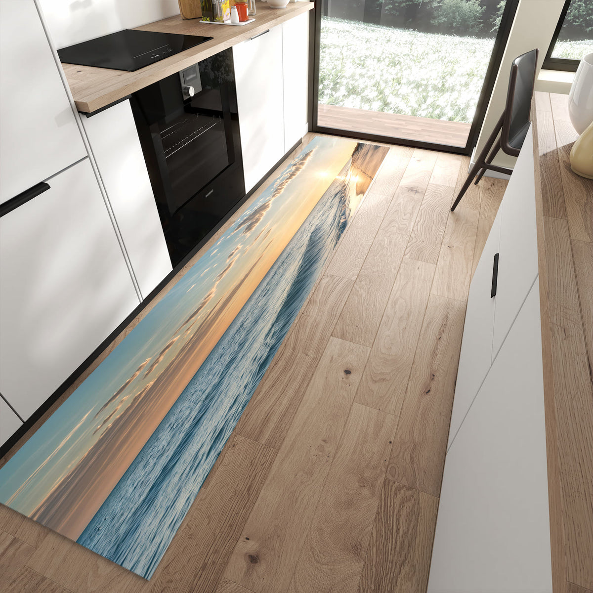 13 Größen – von 60 × 90 bis 80 × 300 cm – Küchenläufer - Spuren im Sand