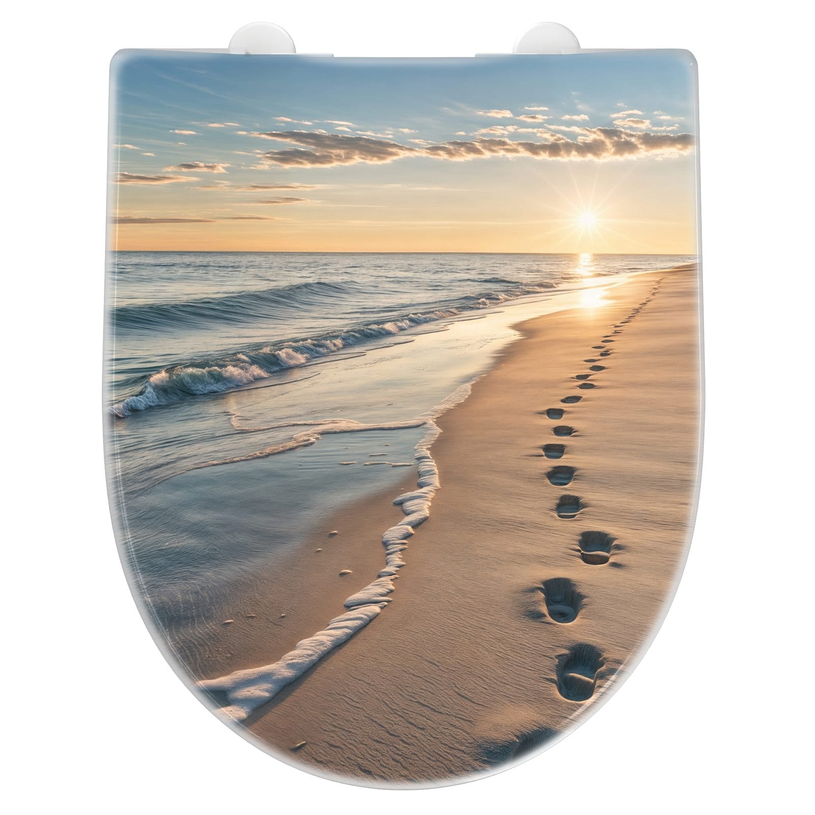 WC-Sitz mit Absenkautomatik Strandspuren