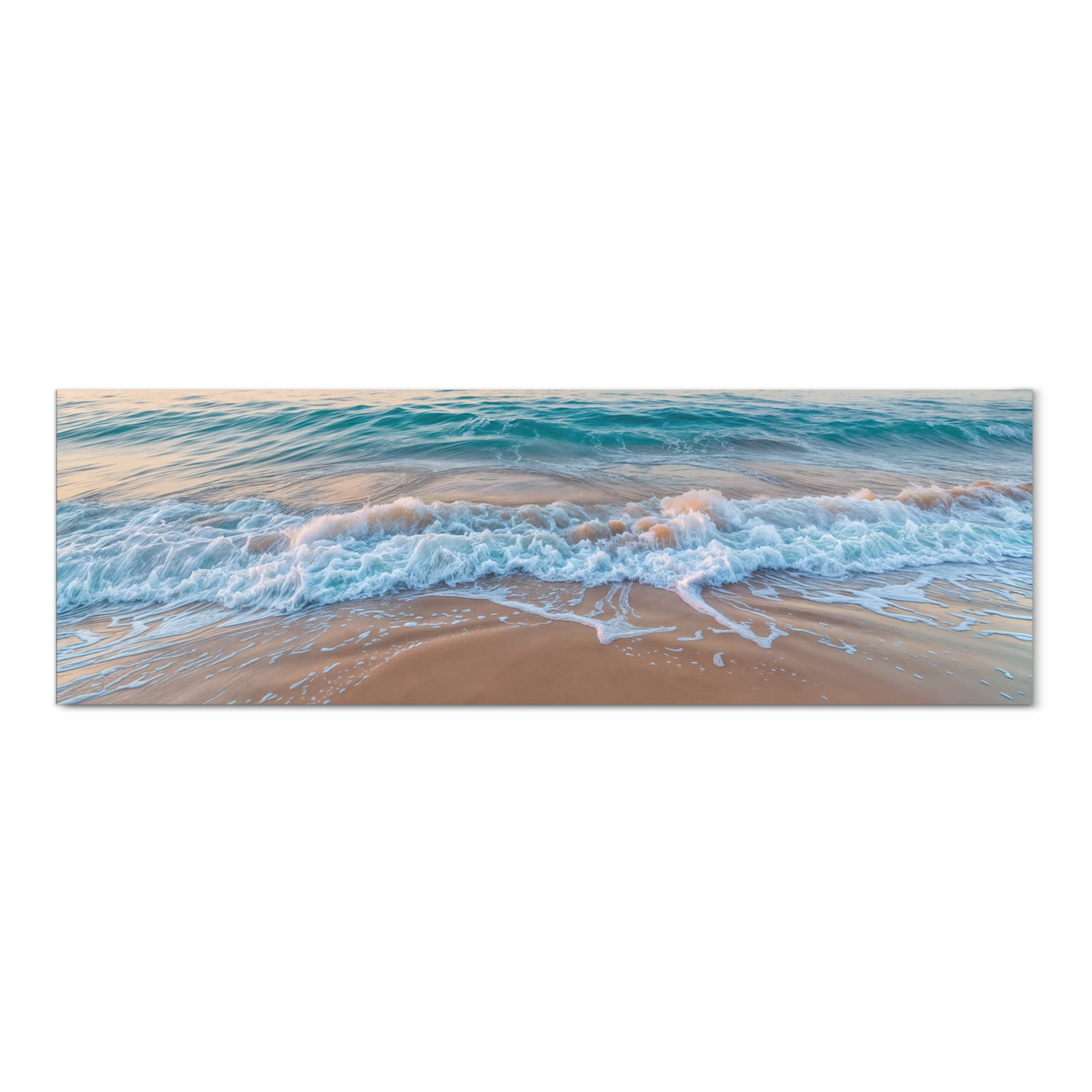 UV-beständiger Küchenteppich mit Motiv Strandhorizont in Frontansicht