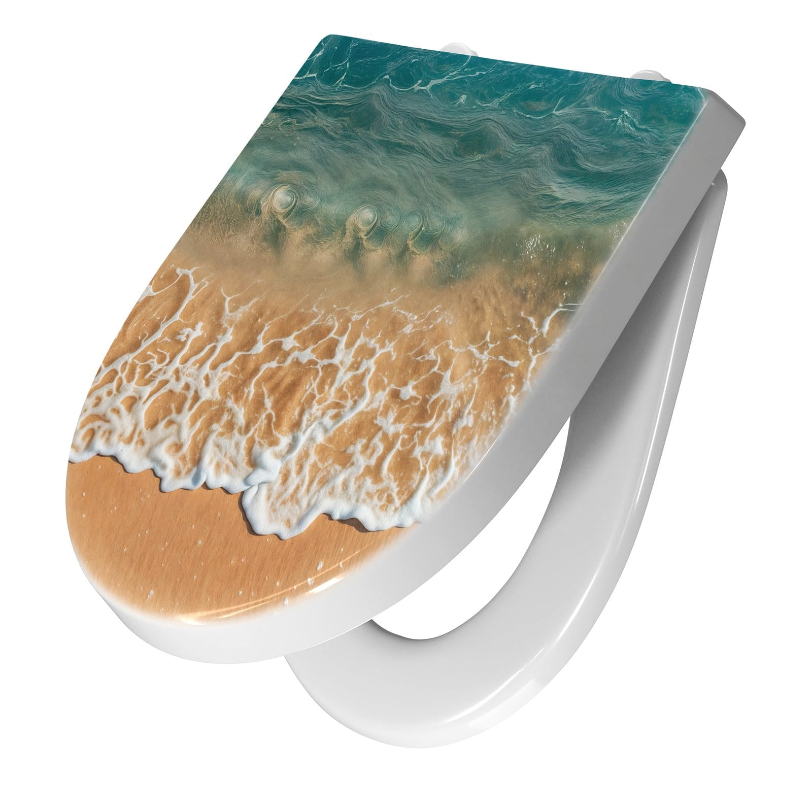 WC-Sitz mit Absenkautomatik Ozeanwellenstrand