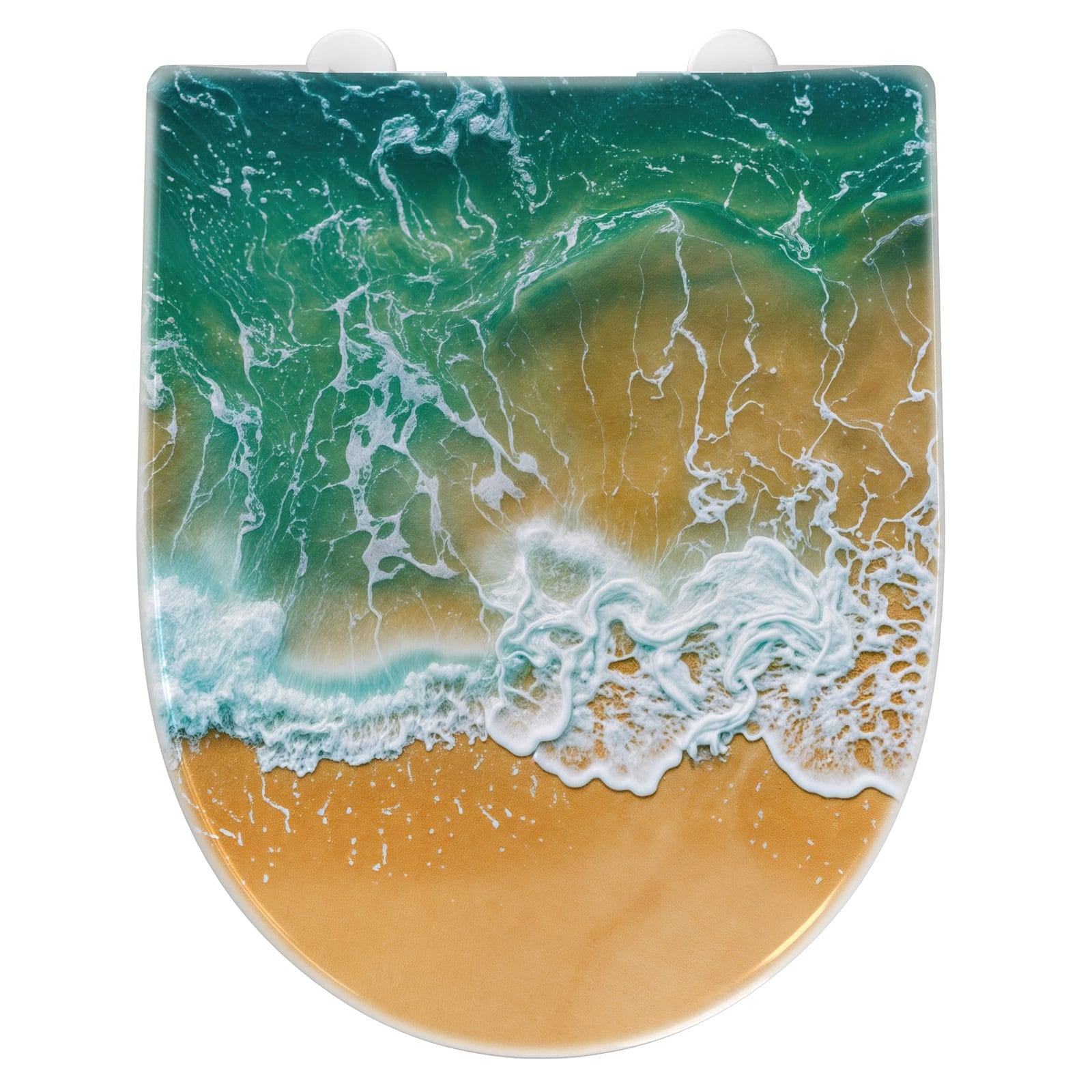 WC-Sitz mit Absenkautomatik Meeresbrandung
