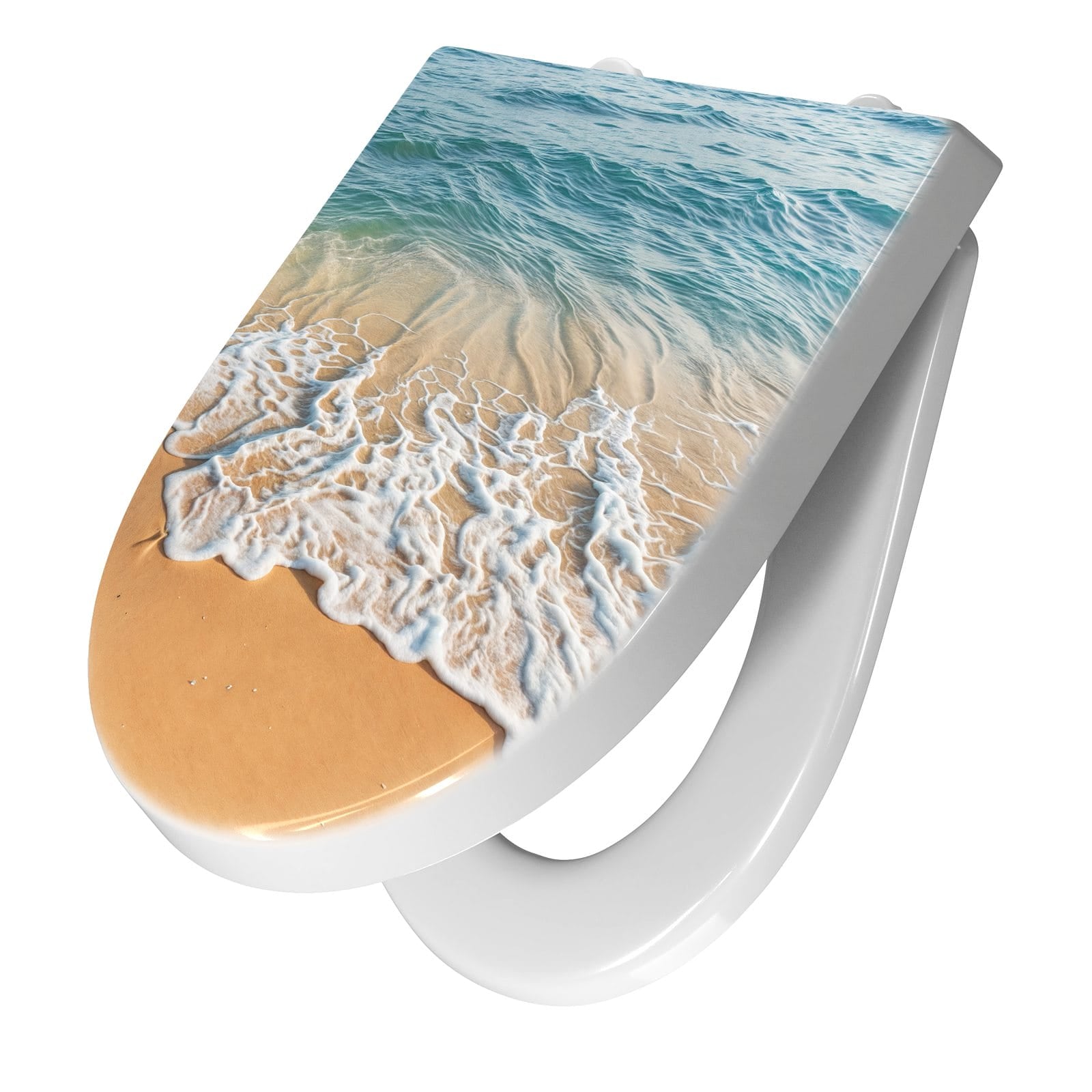 WC-Sitz mit Absenkautomatik Wellen am Strand