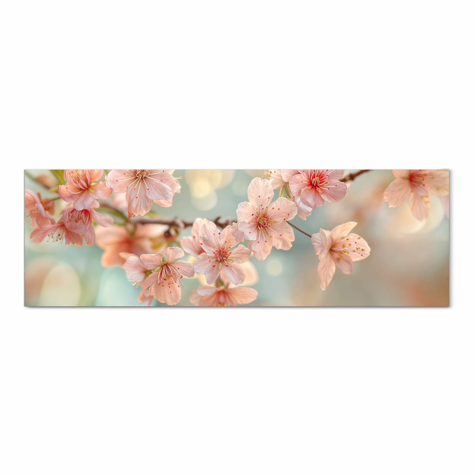 Formstabiler rutschfester Küchenteppich mit Motiv Kirschblütenzauber in Frontansicht