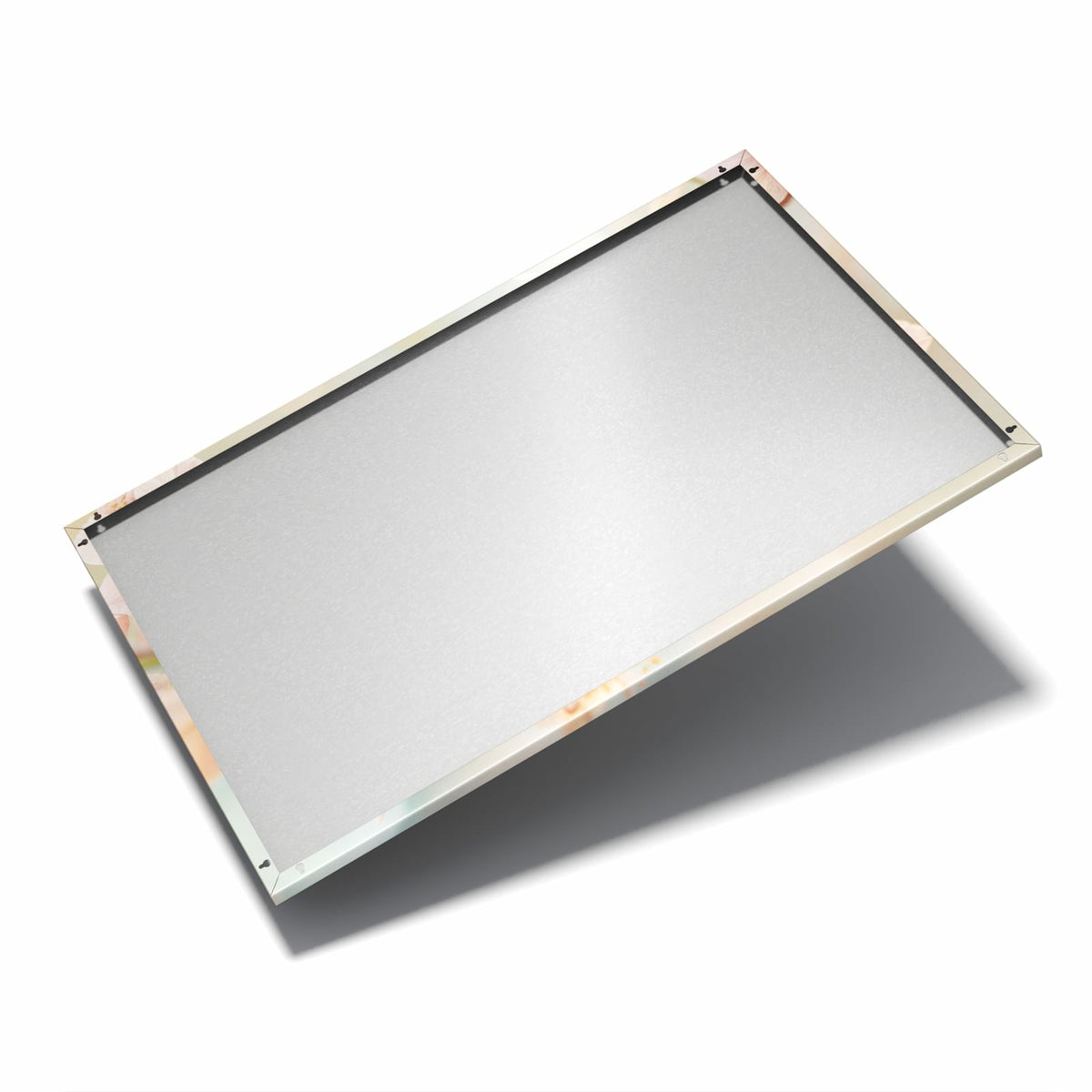Nur 7 mm – liegt eng an der Wand – Metall Magnettafel - Kirschzweig in Blüte