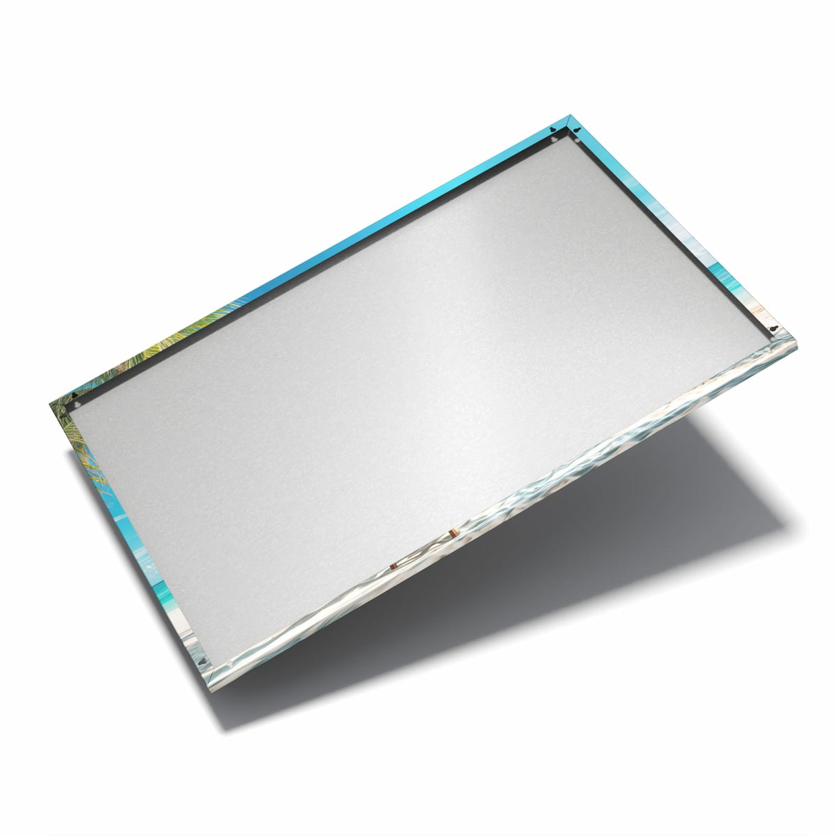 Nur 7 mm – liegt eng an der Wand – Metall Magnettafel - Liegestühle am Strand
