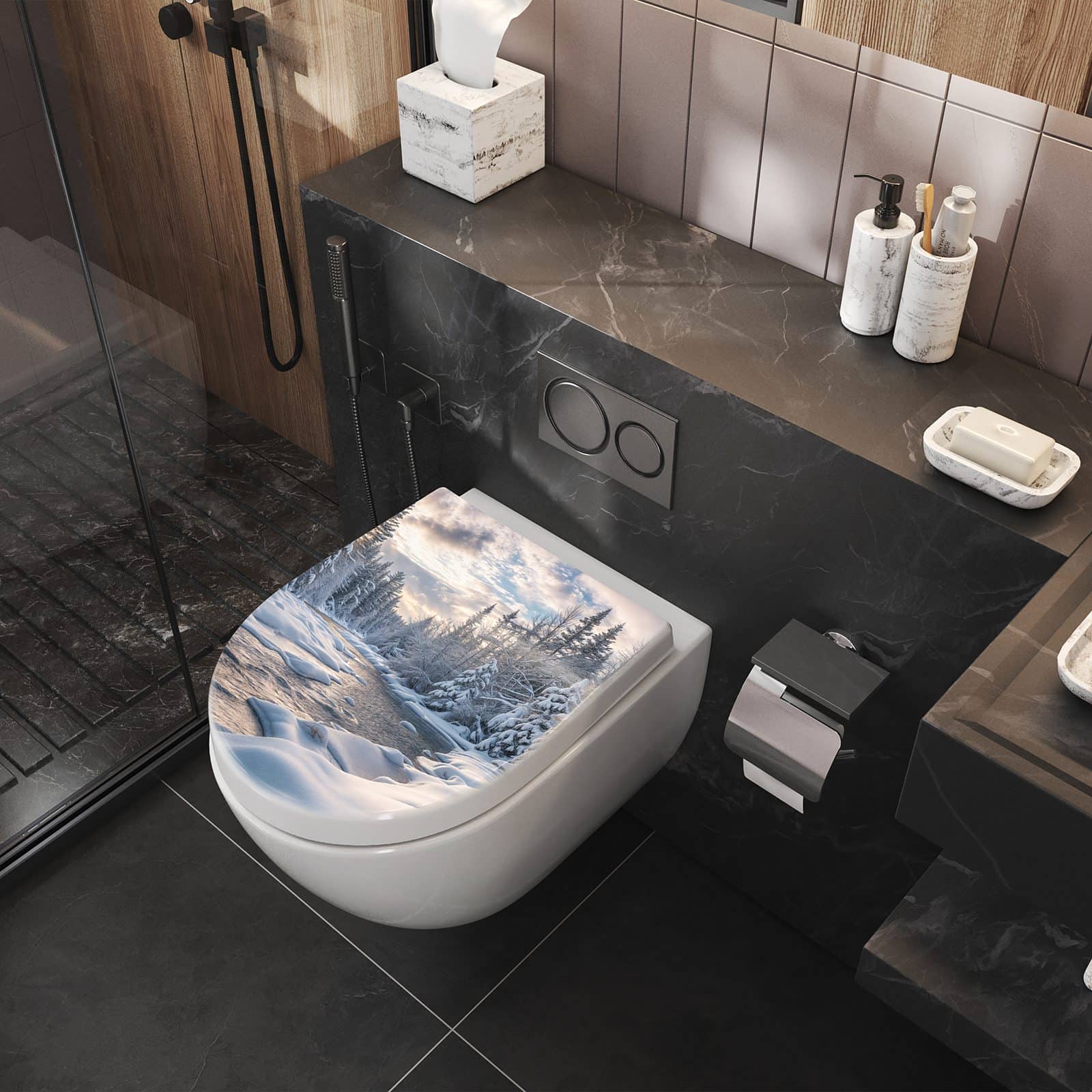 WC-Sitz mit Absenkautomatik Winterfluss