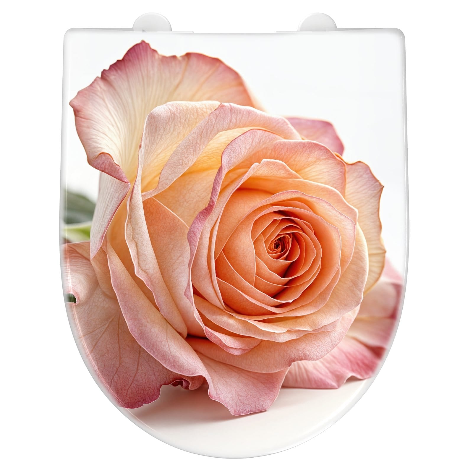 WC-Sitz mit Absenkautomatik Elegante Rose Blüte