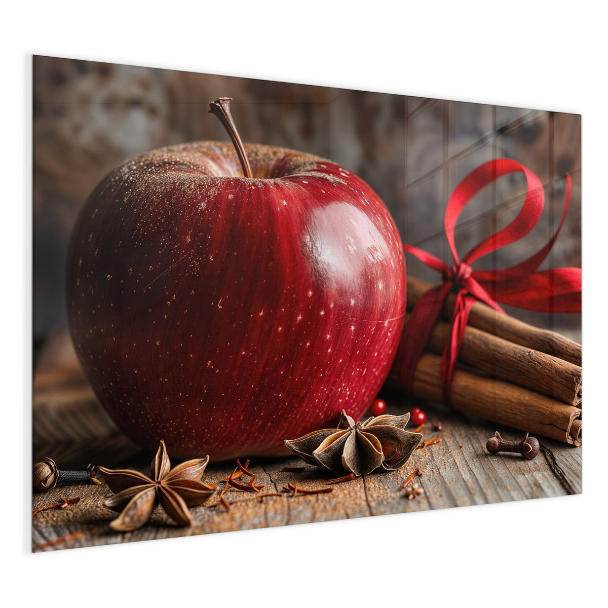 4 mm Glas statt lackiertem Blech – Glas Magnettafel - Zimt und Apfel