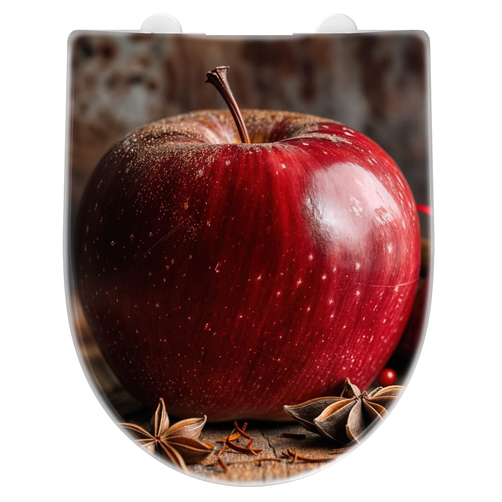 WC-Sitz mit Absenkautomatik mit und Apfel