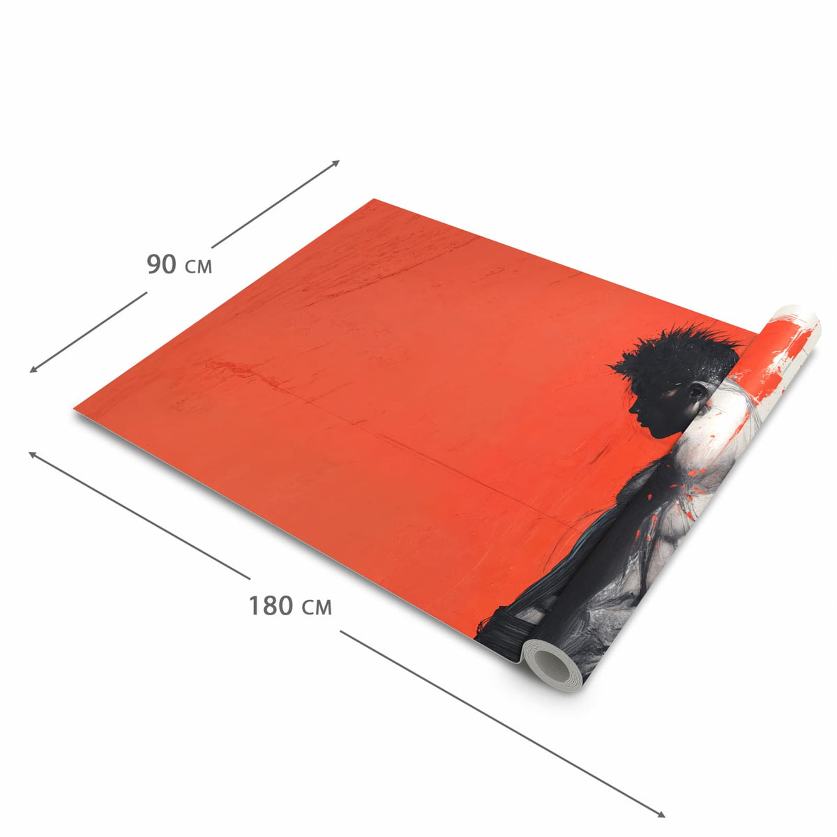 Küchenteppich mit Motiv Nachdenklicher Mann in der Grösse 60x180 cm für sicheres Aufbewahren