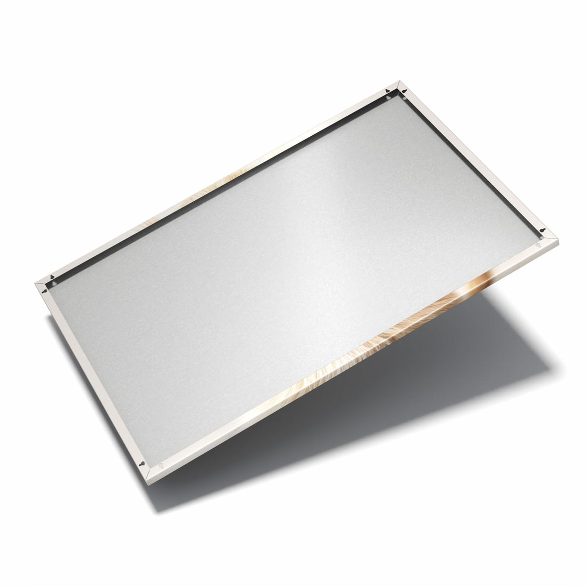 Nur 7 mm – liegt eng an der Wand – Metall Magnettafel - Flauschiger Welpe