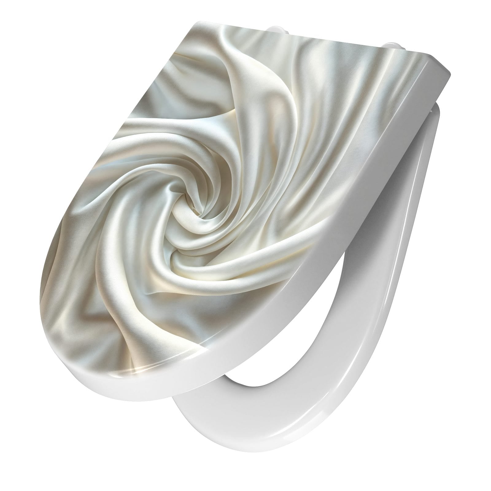 WC-Sitz mit Absenkautomatik Seidene Textur