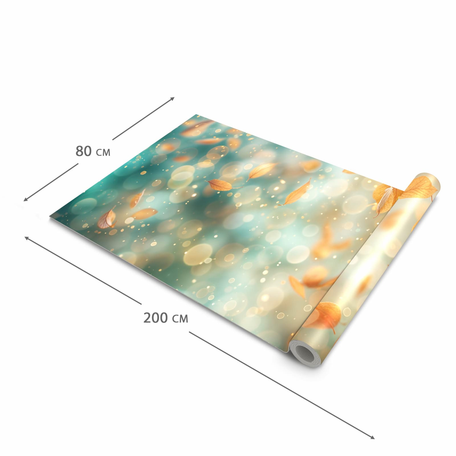 Küchenteppich mit Motiv Herbstblätter Traum in der Grösse 60x120 cm für sichere Aufbewahrung