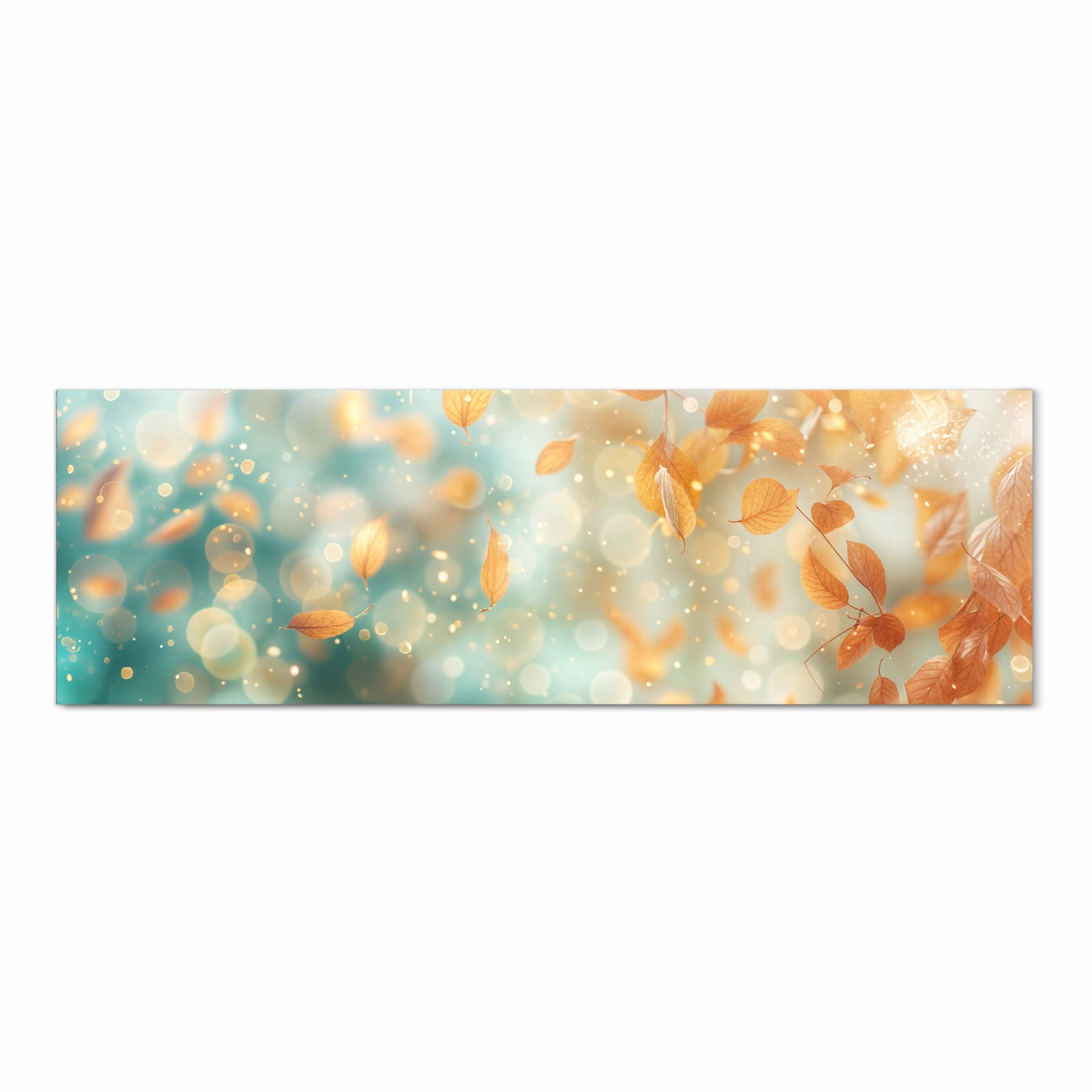 Farbbeständiger Küchenteppich mit Motiv Herbstblätter Traum in Frontansicht