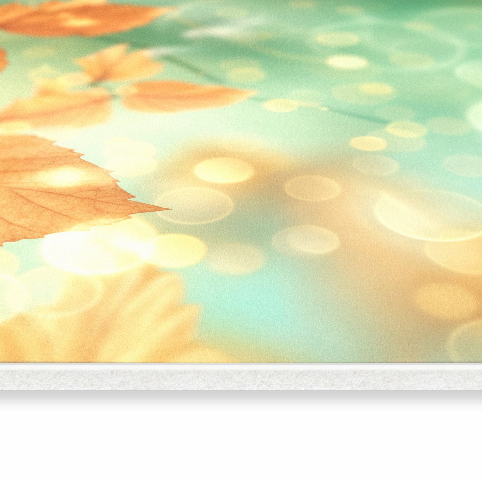 Geräuschdämpfender Läufer mit Motiv Herbstliche Blätter für Eingangsbereich, seitliche Ansicht