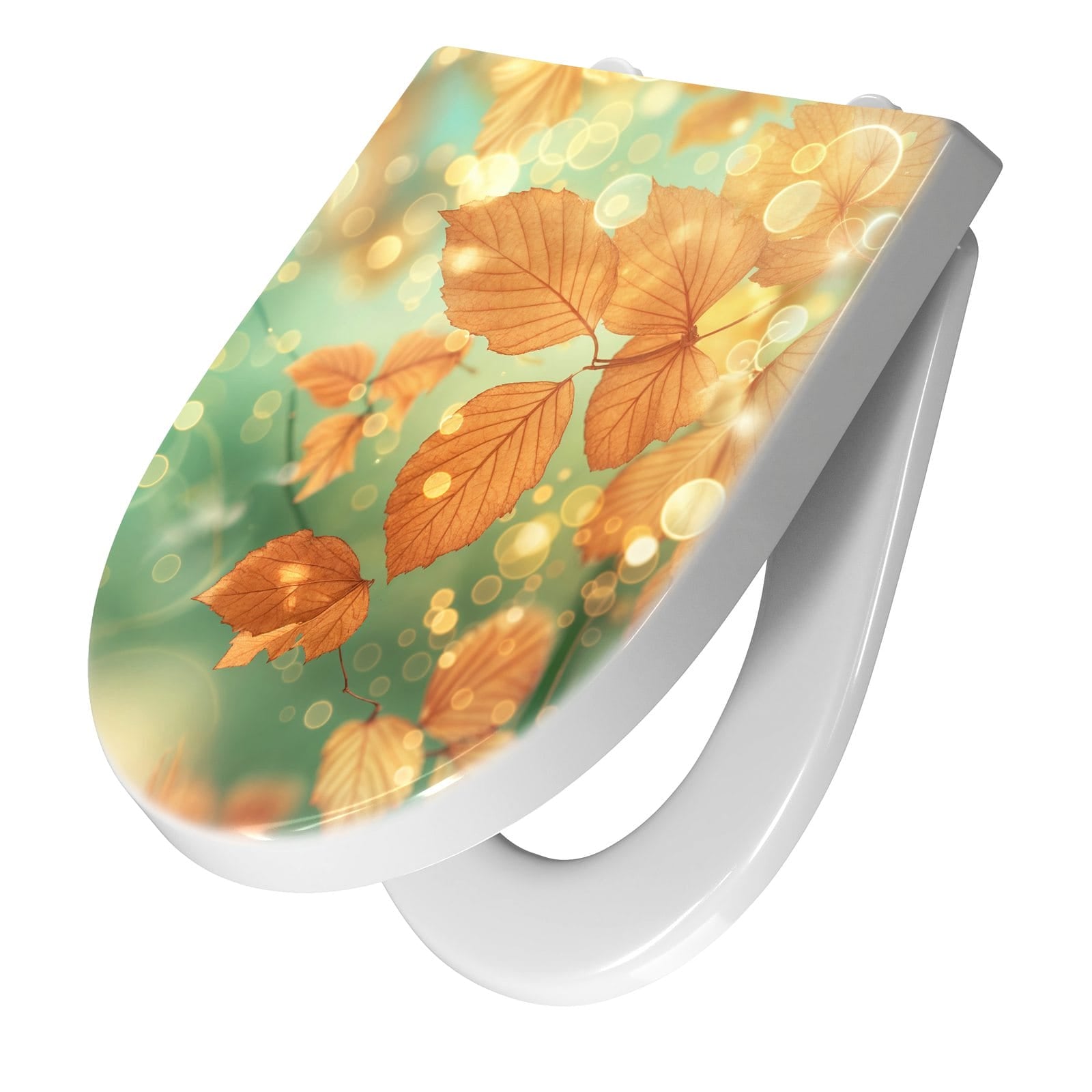 WC-Sitz mit Absenkautomatik Herbstliche Blätter