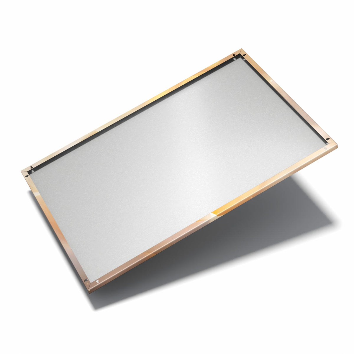 Nur 7 mm – liegt eng an der Wand – Metall Magnettafel - Apricotfarbene Rose