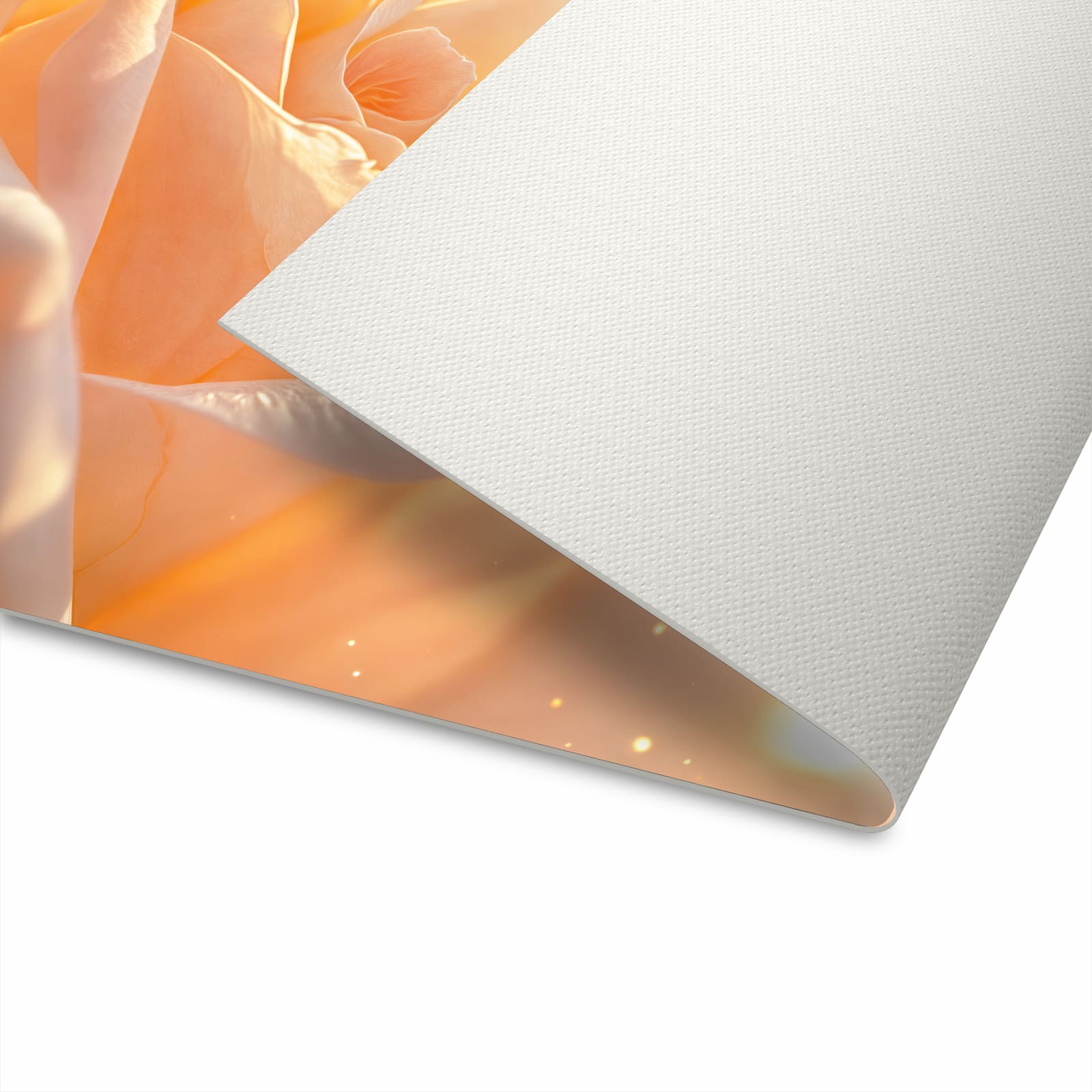 Hygienischer Küchenteppich mit Motiv Leuchtende Blüte in moderner Küche