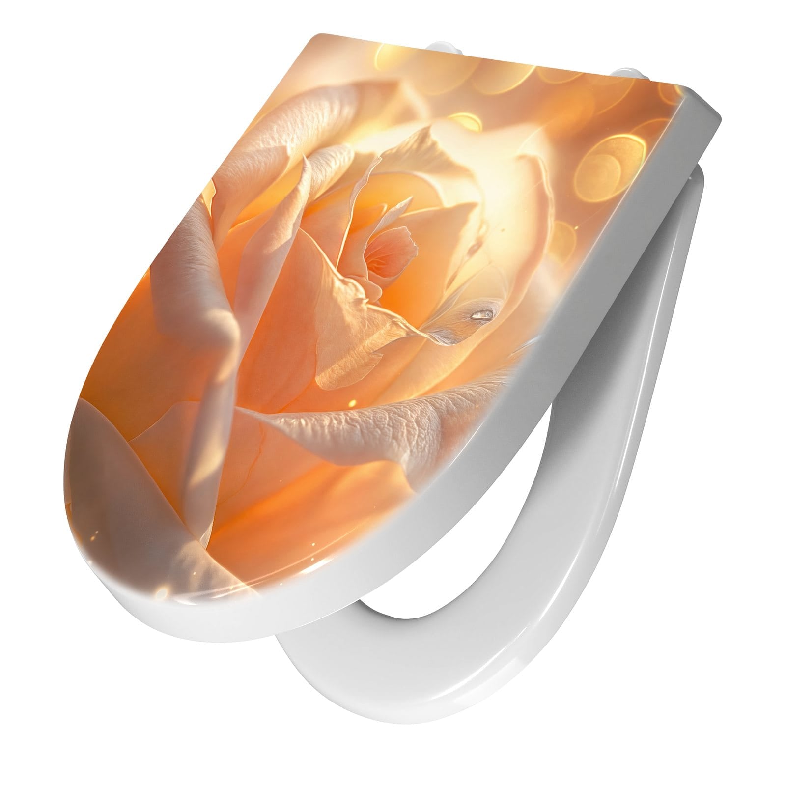 WC-Sitz mit Absenkautomatik Leuchtende Blüte