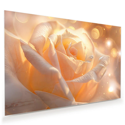 Wandbild mit dem Motiv Apricotfarbene Rose