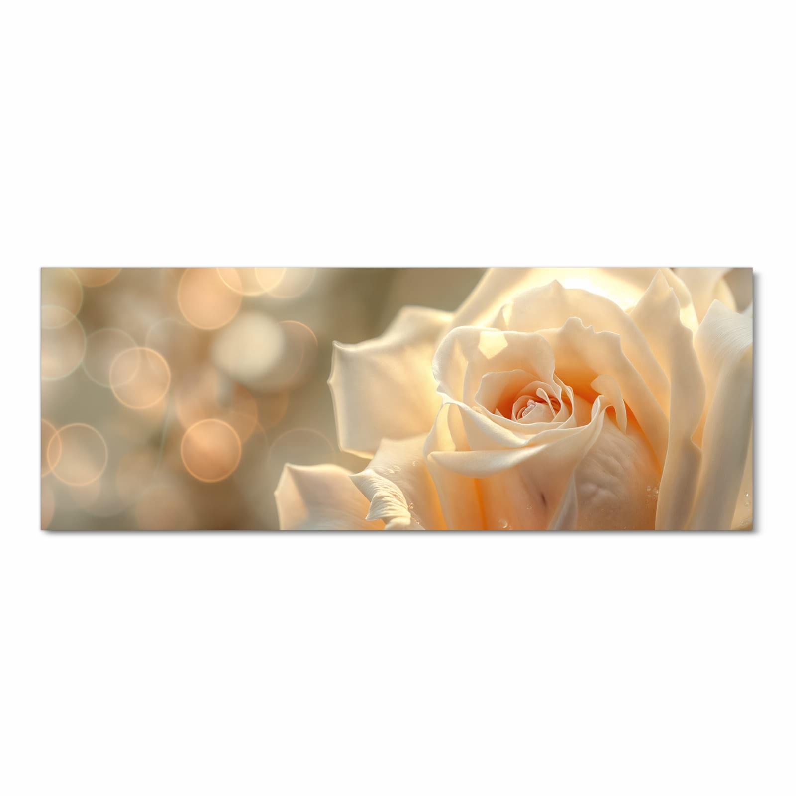 Küchenteppich mit Motiv Elegante Rose in Frontansicht für Ordnung & Übersicht