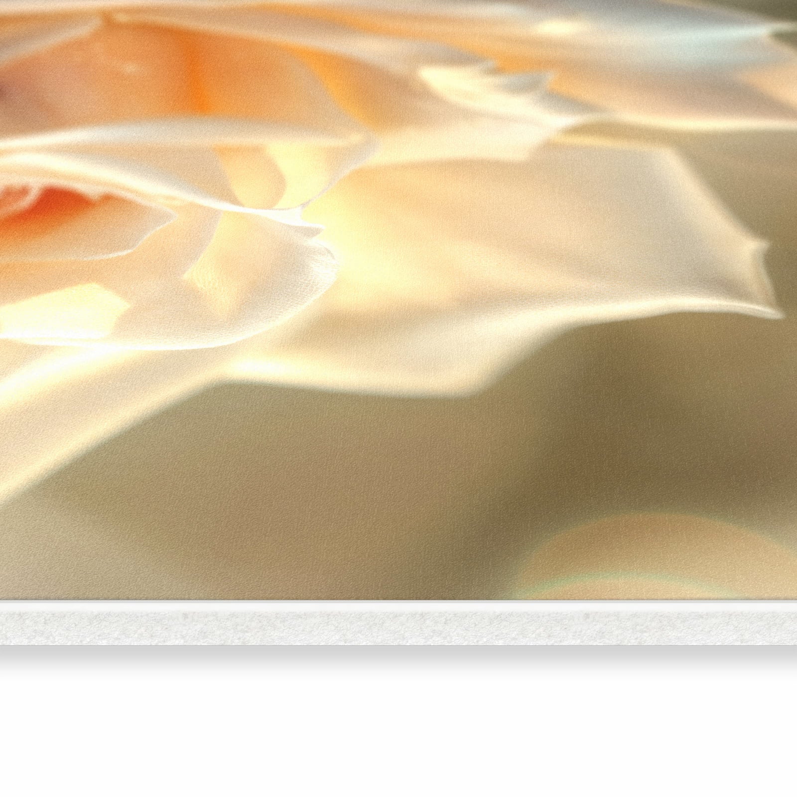 Waschbarer Küchenläufer mit Motiv Elegante Rose in seitlicher Ansicht für sichere Aufbewahrung