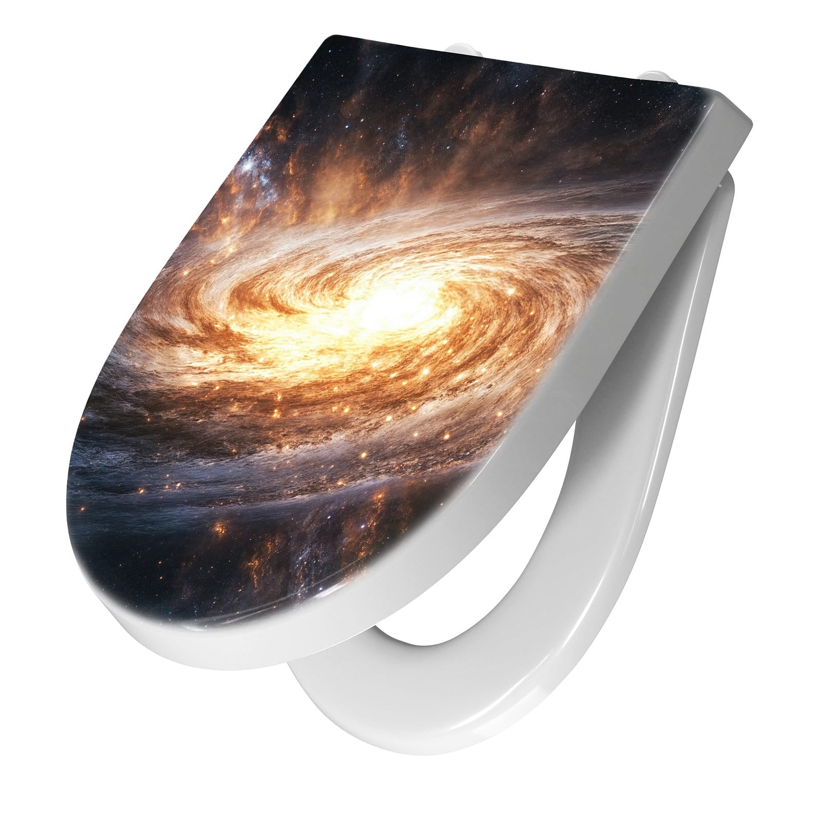 WC-Sitz mit Absenkautomatik Galaxie Nachthimmel